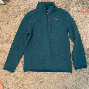Blue 1/4 zip patagonia